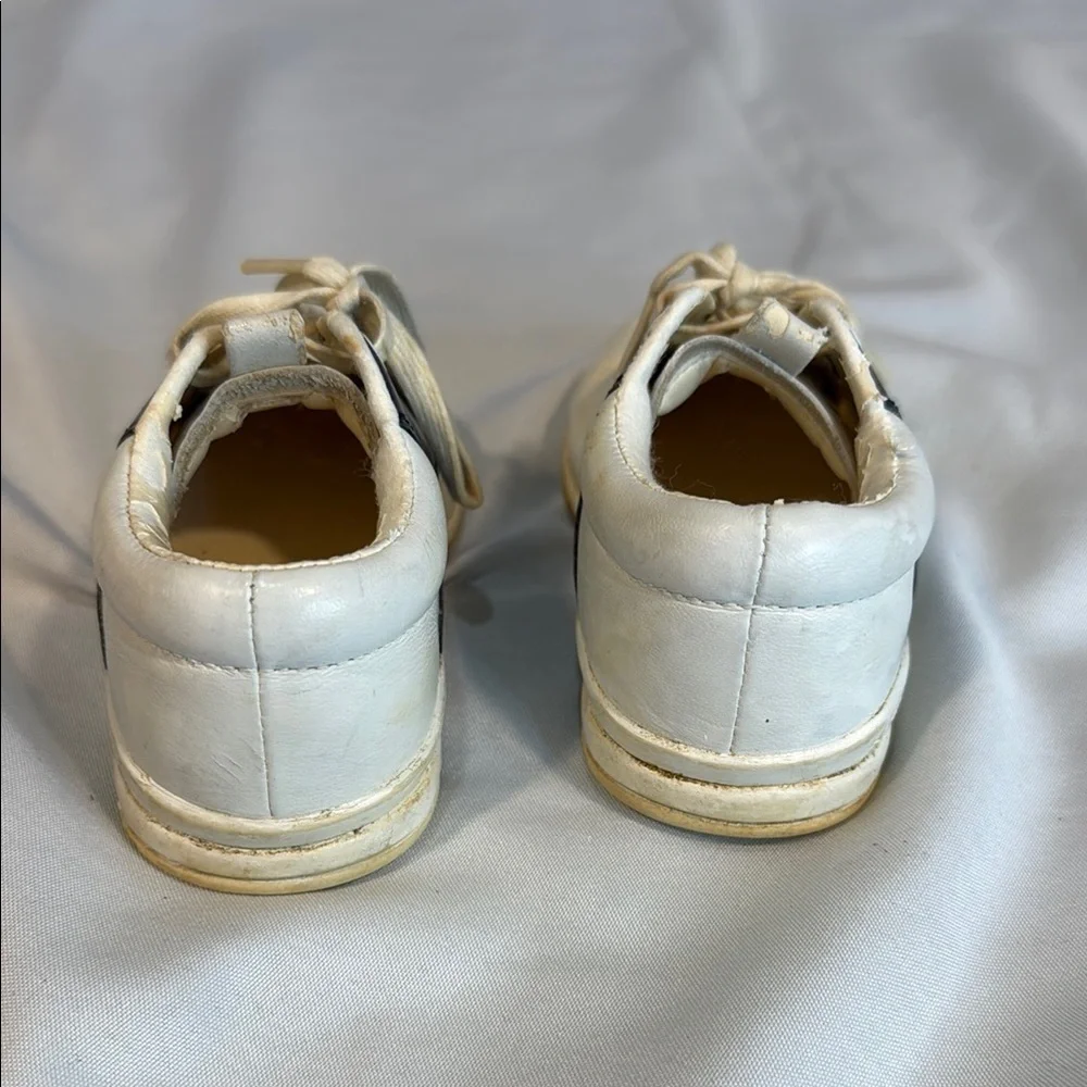 Vintage Stride Rite, Toddler/Baby Walking Saddle Shoes, Navy/White, sz 5 1/2 M